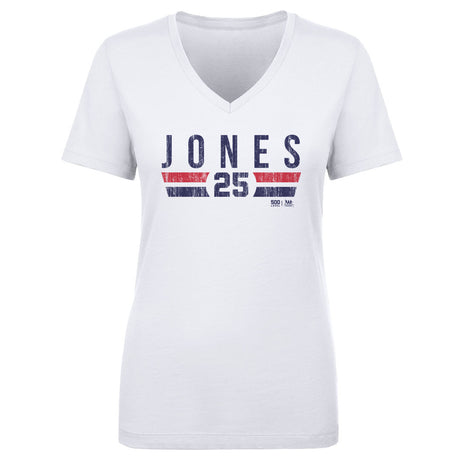 Andruw Jones Women's V-Neck T-Shirt | 500 LEVEL