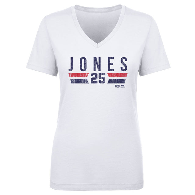 Andruw Jones Women's V-Neck T-Shirt | 500 LEVEL