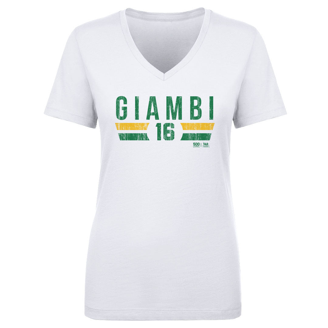 Jason Giambi Women's V-Neck T-Shirt | 500 LEVEL