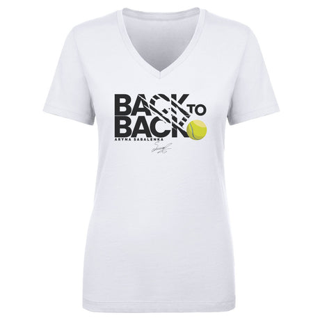 Aryna Sabalenka Women's V-Neck T-Shirt | 500 LEVEL