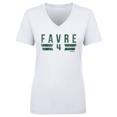 Brett Favre Women's V-Neck T-Shirt | 500 LEVEL