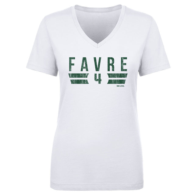 Brett Favre Women's V-Neck T-Shirt | 500 LEVEL