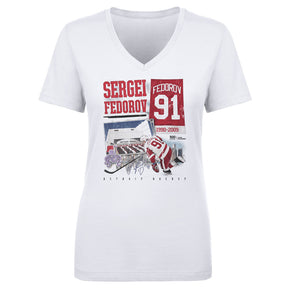 Sergei Fedorov Women's V-Neck T-Shirt | 500 LEVEL