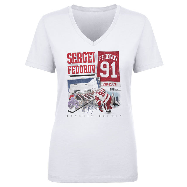 Sergei Fedorov Women's V-Neck T-Shirt | 500 LEVEL