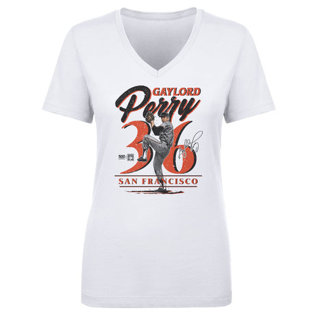 Gaylord Perry Women's V-Neck T-Shirt | 500 LEVEL