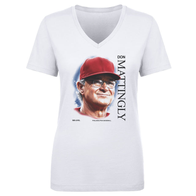 Don Mattingly Women's V-Neck T-Shirt | 500 LEVEL