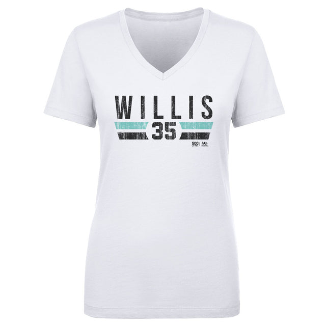 Dontrelle Willis Women's V-Neck T-Shirt | 500 LEVEL