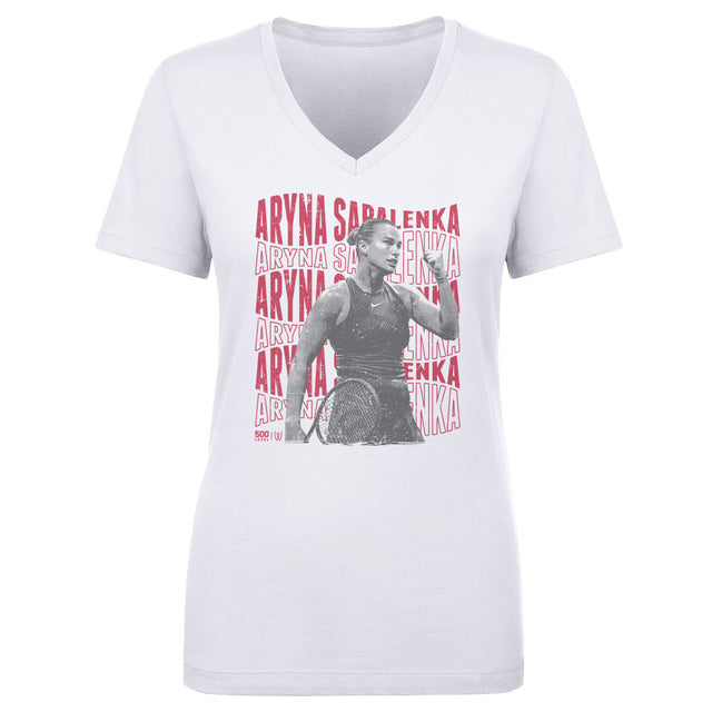 Aryna Sabalenka Women's V-Neck T-Shirt | 500 LEVEL