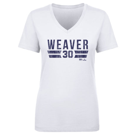 New York Y Vintage Baseball WHT (Matt Harned).png Women's V-Neck T-Shirt | 500 LEVEL