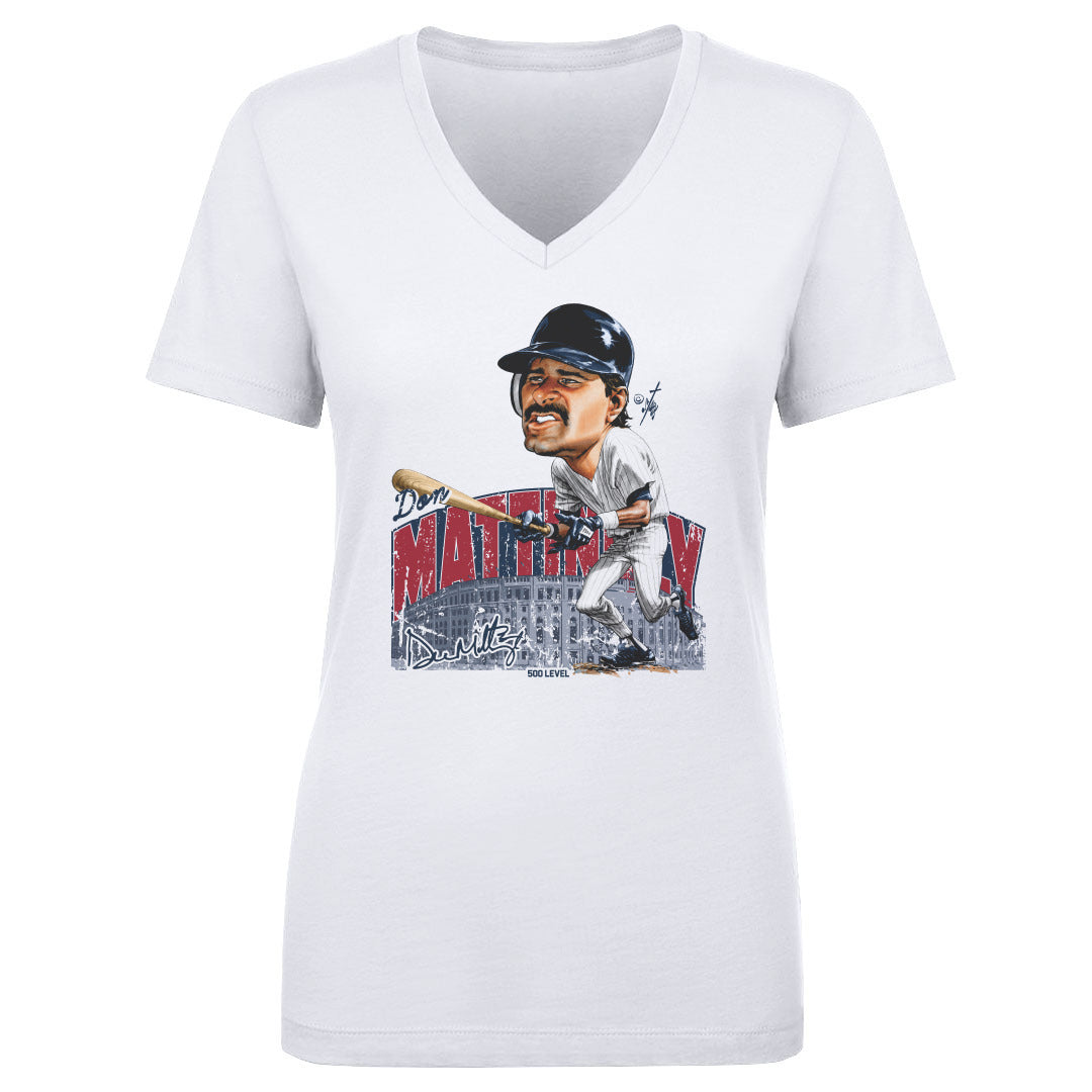 Don Mattingly Women's V-Neck T-Shirt | 500 LEVEL