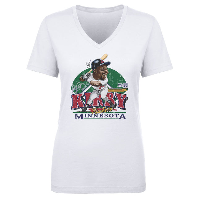 Kirby Puckett Women's V-Neck T-Shirt | 500 LEVEL