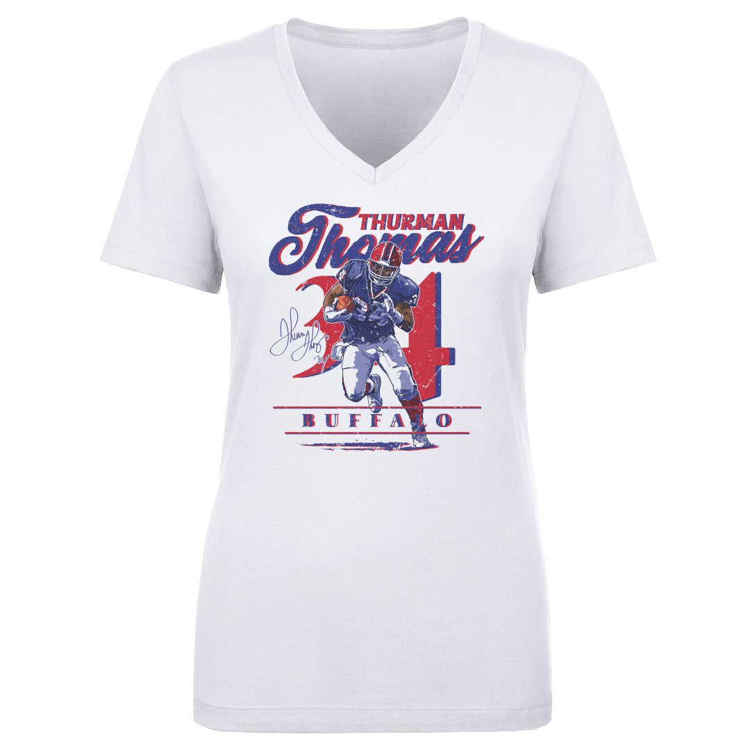 Thurman Thomas Women's V-Neck T-Shirt | 500 LEVEL
