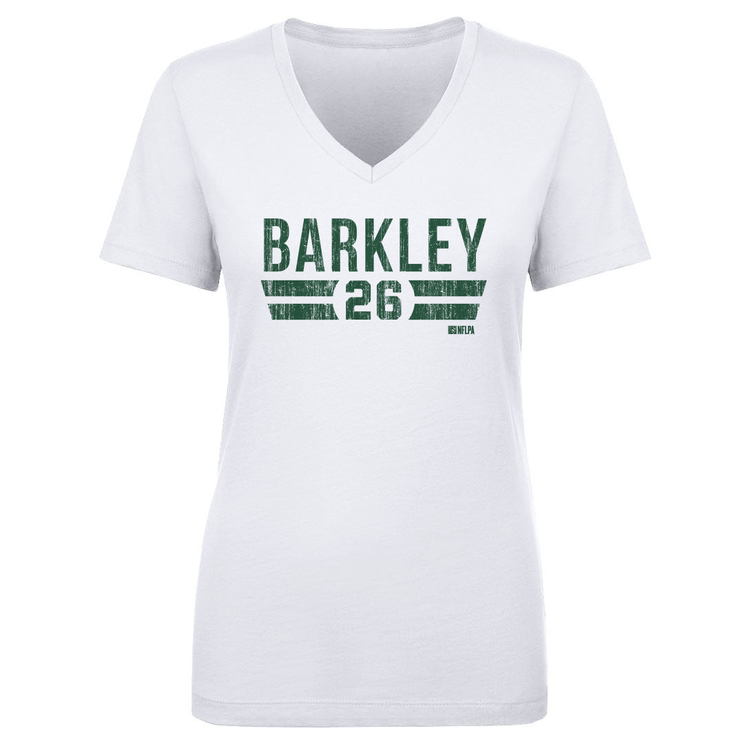 Saquon Barkley Women&#39;s V-Neck T-Shirt | 500 LEVEL