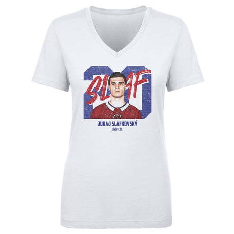 Juraj Slafkovsky Women's V-Neck T-Shirt | 500 LEVEL
