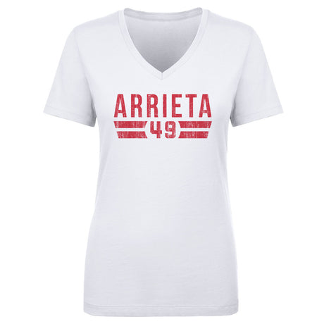 Jake Arrieta Women's V-Neck T-Shirt | 500 LEVEL