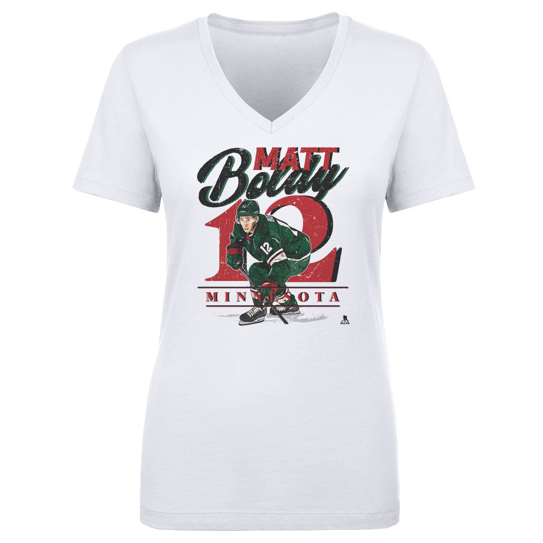 Matt Boldy Women's V-Neck T-Shirt | 500 LEVEL