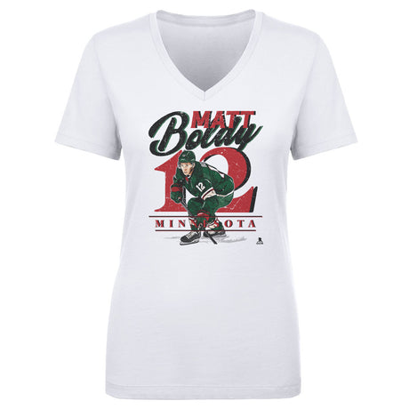 Matt Boldy Women's V-Neck T-Shirt | 500 LEVEL