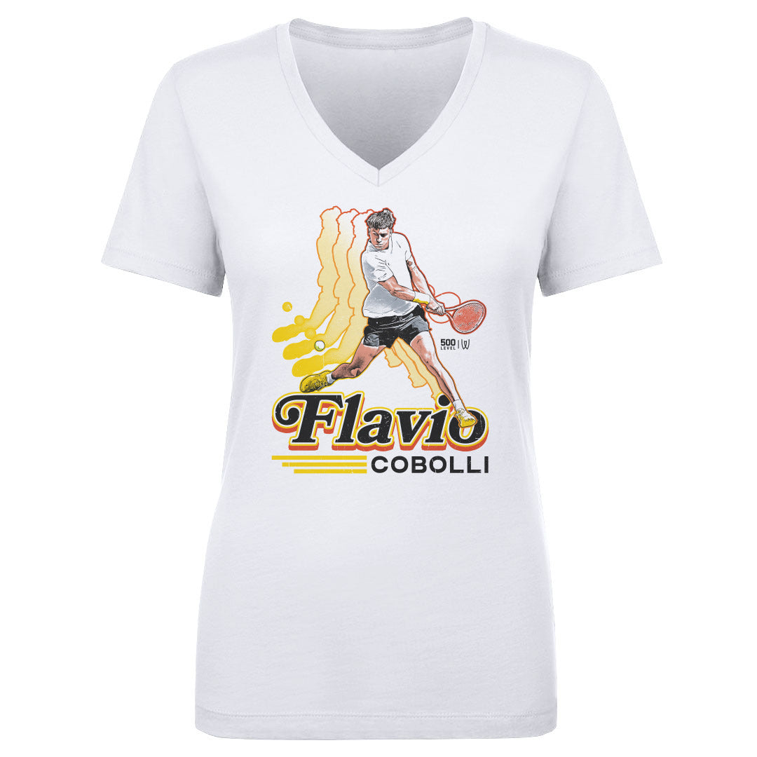 Flavio Cobolli Women's V-Neck T-Shirt | 500 LEVEL
