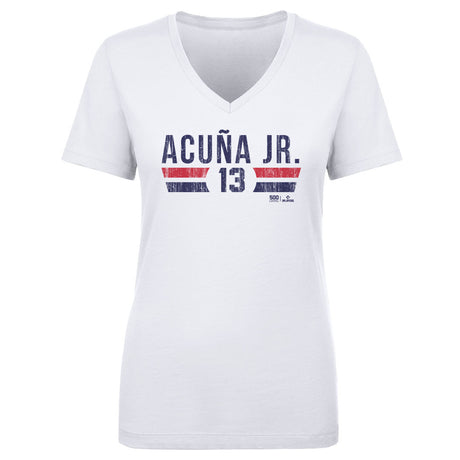 Ronald Acuna Jr. Women's V-Neck T-Shirt | 500 LEVEL