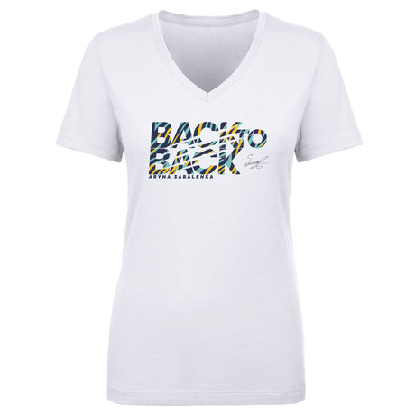 Aryna Sabalenka Women's V-Neck T-Shirt | 500 LEVEL