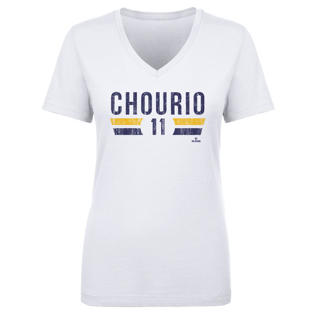 Jackson Chourio Women's V-Neck T-Shirt | 500 LEVEL