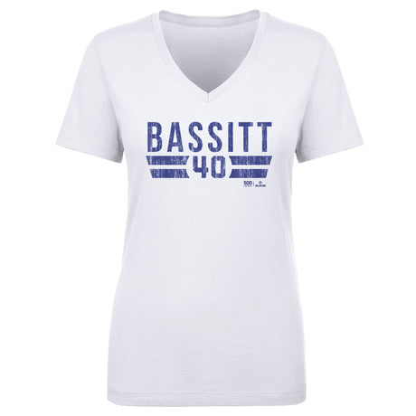 Chris Bassitt Women's V-Neck T-Shirt | 500 LEVEL