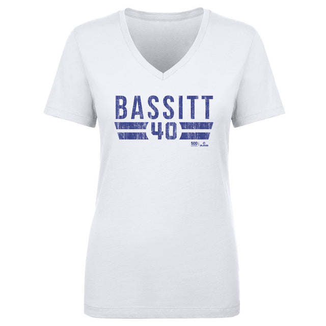 Chris Bassitt Women's V-Neck T-Shirt | 500 LEVEL