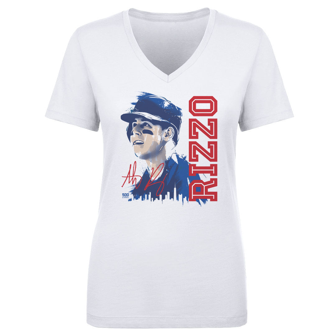 Anthony Rizzo Women's V-Neck T-Shirt | 500 LEVEL