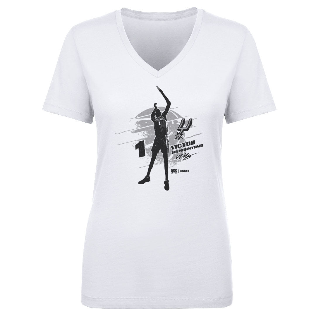 Victor Wembanyama Women's V-Neck T-Shirt | 500 LEVEL