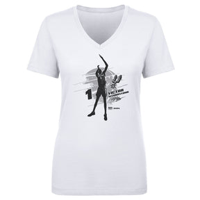 Victor Wembanyama Women's V-Neck T-Shirt | 500 LEVEL