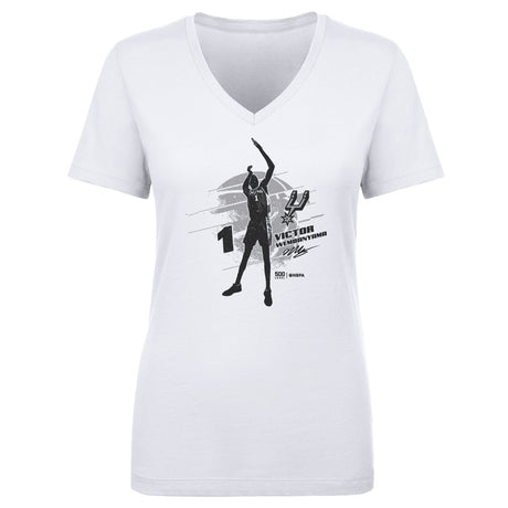 Victor Wembanyama Women's V-Neck T-Shirt | 500 LEVEL