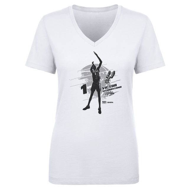 Victor Wembanyama Women's V-Neck T-Shirt | 500 LEVEL