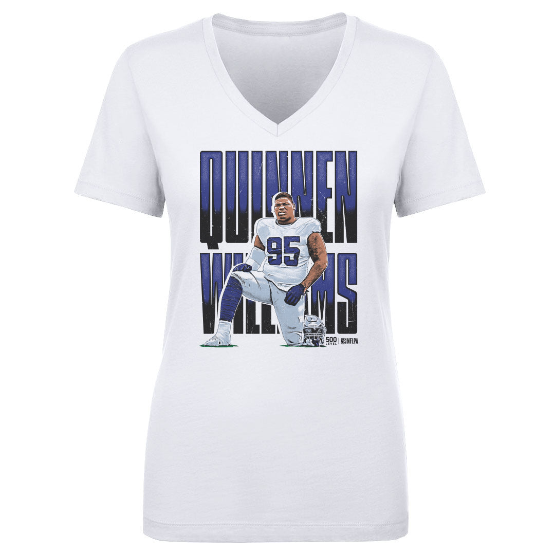 Quinnen Williams Women's V-Neck T-Shirt | 500 LEVEL