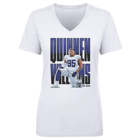 Quinnen Williams Women's V-Neck T-Shirt | 500 LEVEL