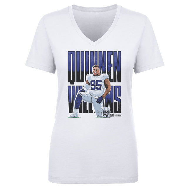 Quinnen Williams Women's V-Neck T-Shirt | 500 LEVEL