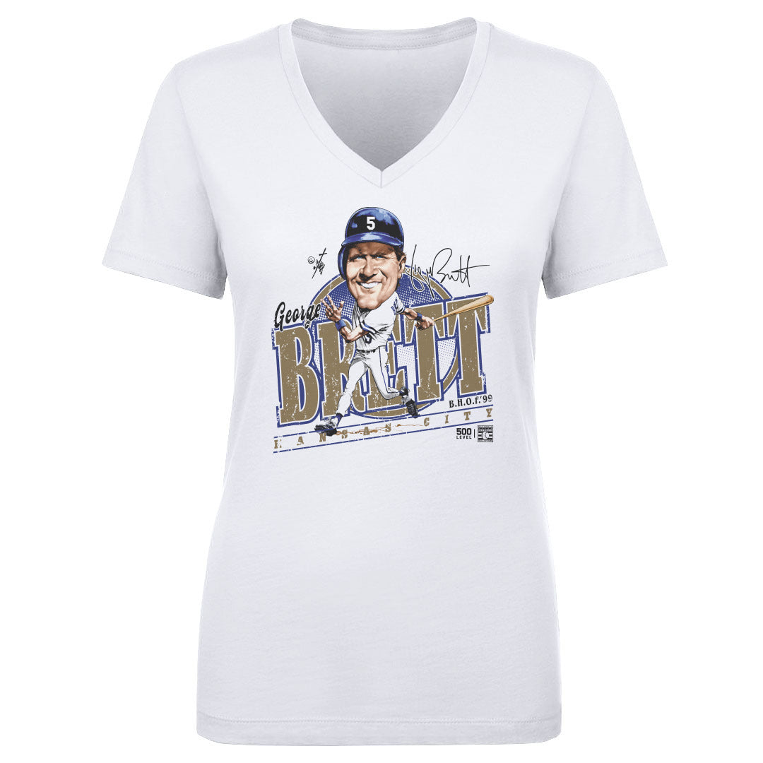 George Brett Women's V-Neck T-Shirt | 500 LEVEL