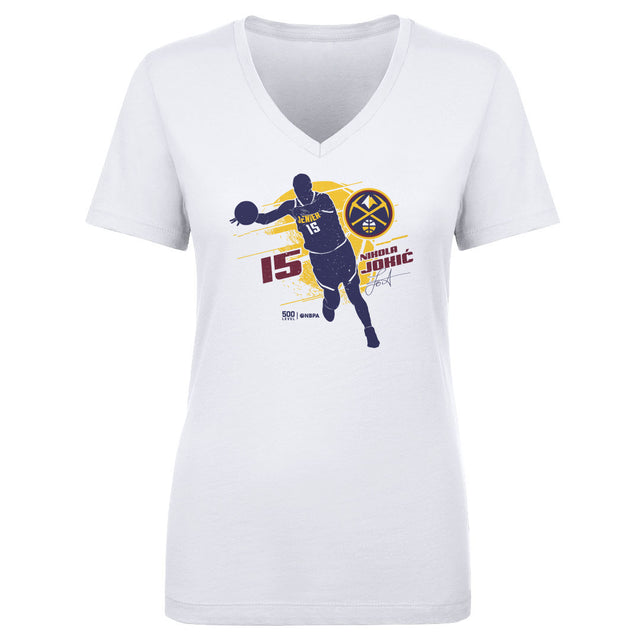 Nikola Jokic Women's V-Neck T-Shirt | 500 LEVEL