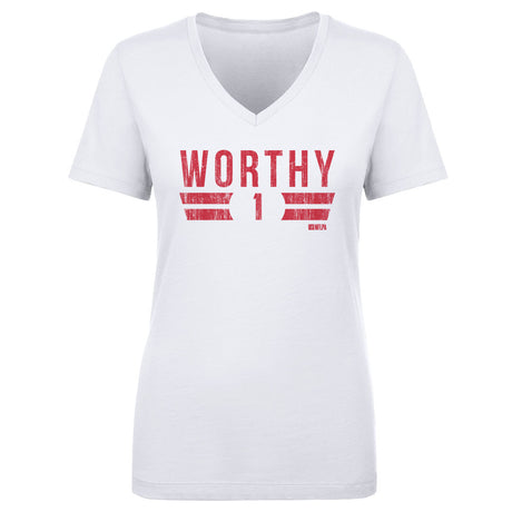 Xavier Worthy Women's V-Neck T-Shirt | 500 LEVEL