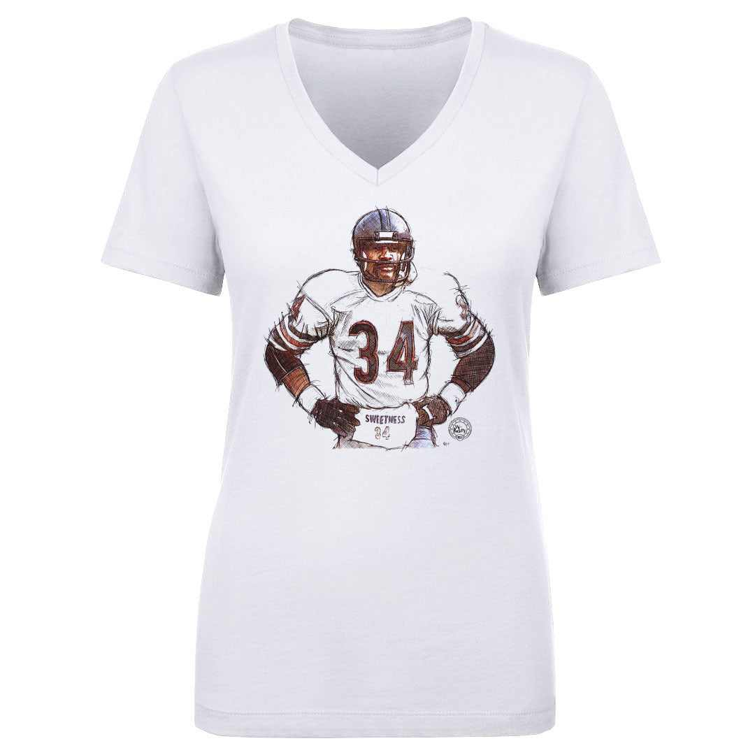 Walter Payton Women's V-Neck T-Shirt | 500 LEVEL