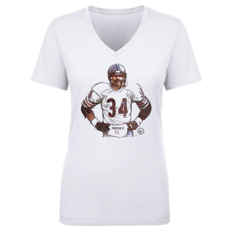Walter Payton Women's V-Neck T-Shirt | 500 LEVEL