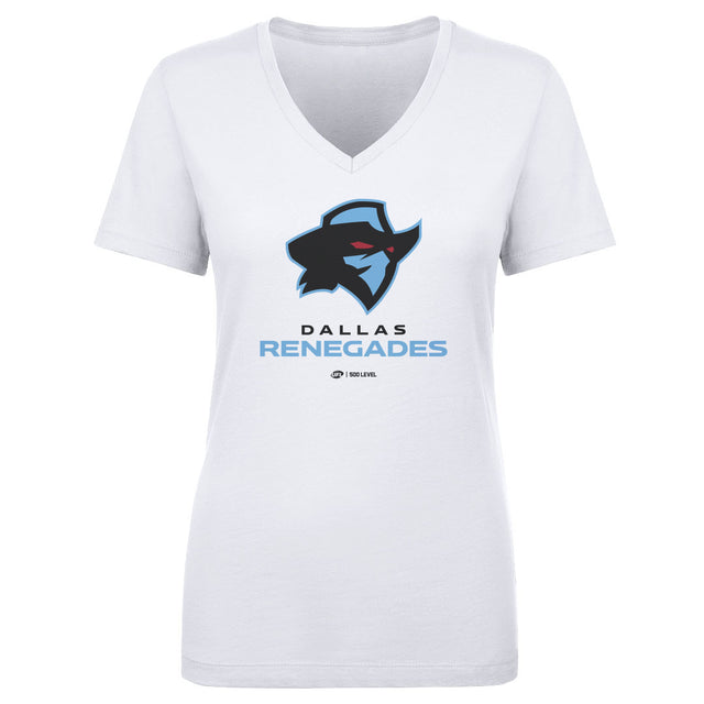 Dallas Renegades Women's V-Neck T-Shirt | 500 LEVEL