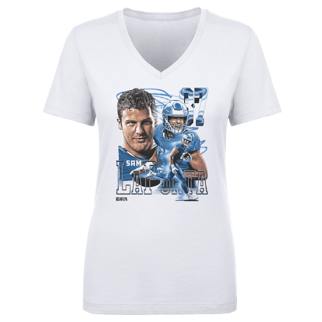 Sam LaPorta Women's V-Neck T-Shirt | 500 LEVEL