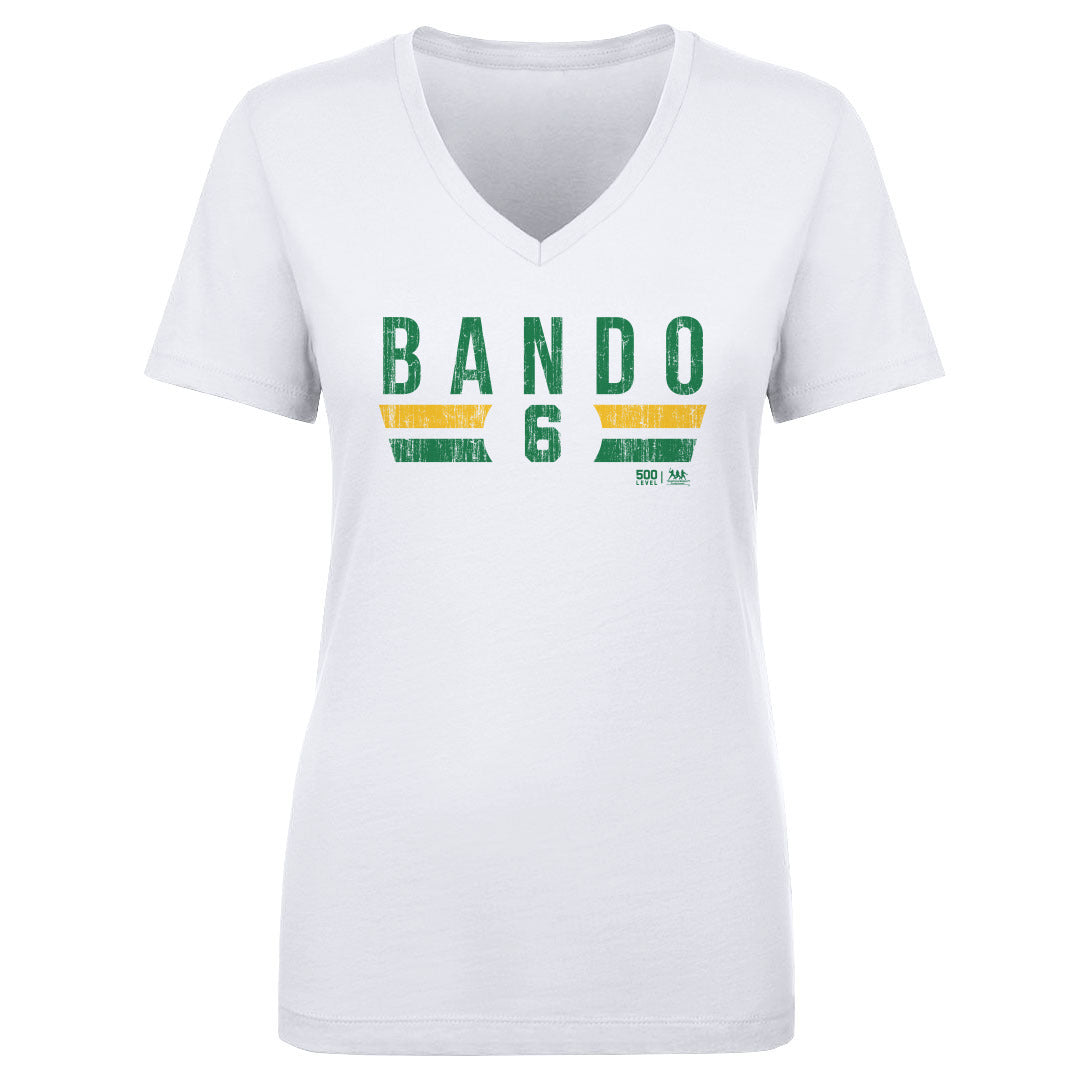 Sal Bando Women's V-Neck T-Shirt | 500 LEVEL