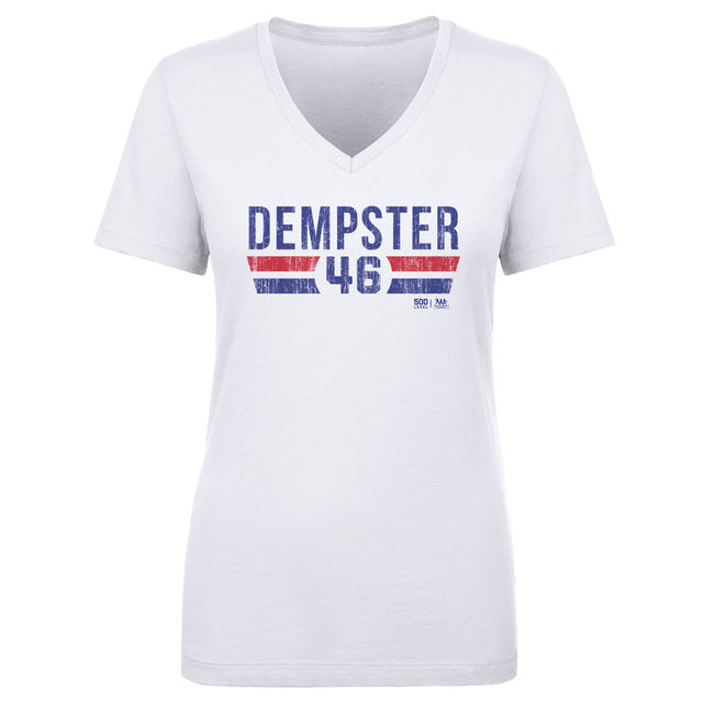Ryan Dempster Women's V-Neck T-Shirt | 500 LEVEL