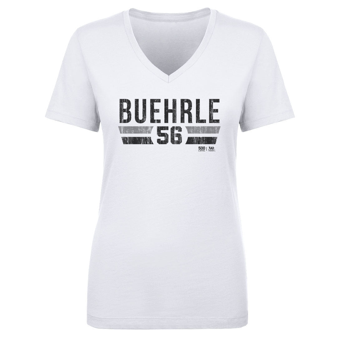 Mark Buehrle Women's V-Neck T-Shirt | 500 LEVEL
