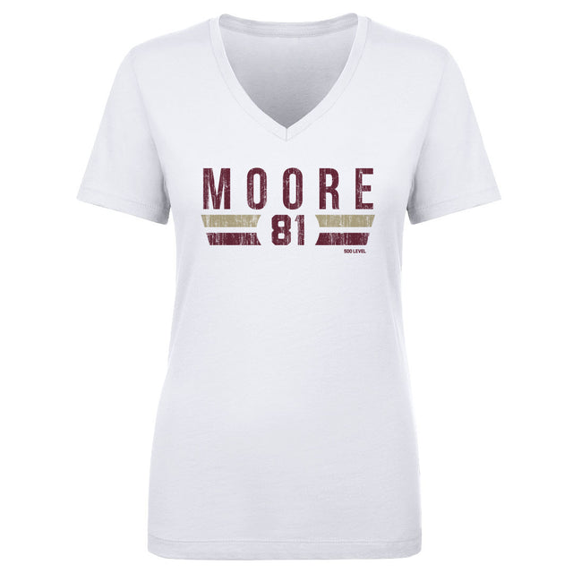 Elijah Moore Women's V-Neck T-Shirt | 500 LEVEL