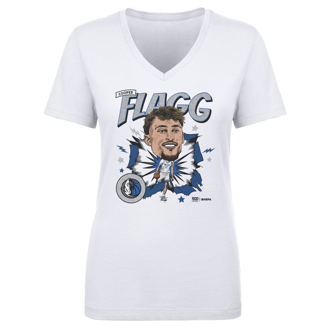 Cooper Flagg Women's V-Neck T-Shirt | 500 LEVEL