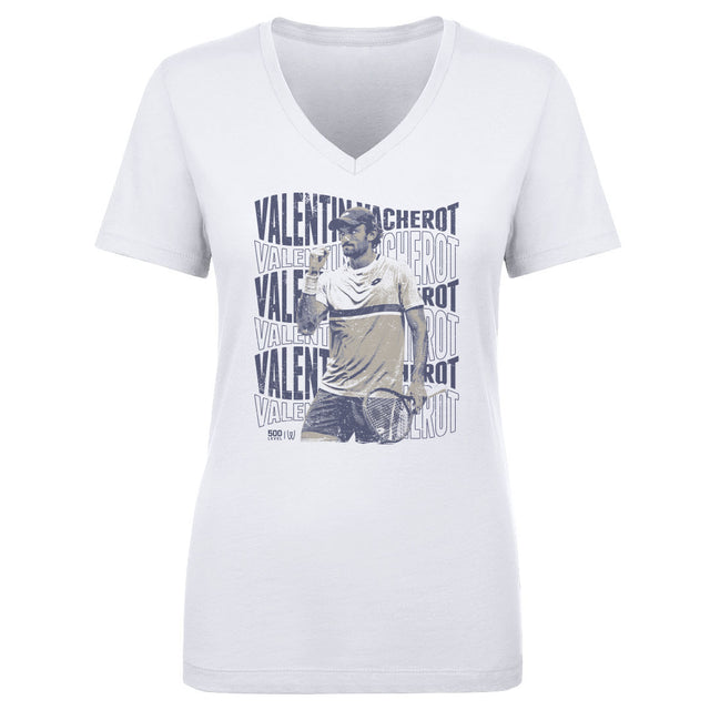 Valentin Vacherot Women's V-Neck T-Shirt | 500 LEVEL