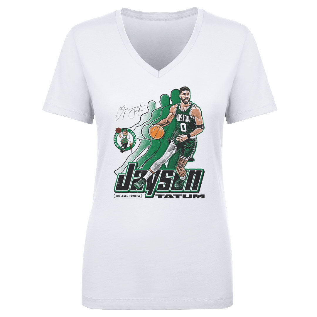 Jayson Tatum Women's V-Neck T-Shirt | 500 LEVEL