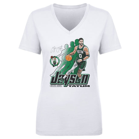 Jayson Tatum Women's V-Neck T-Shirt | 500 LEVEL